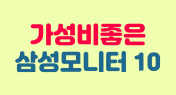가성비좋은 삼성모니터 BEST10